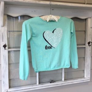 🖤 Sonoma Lifestyle “love” Sweater, Girls 6